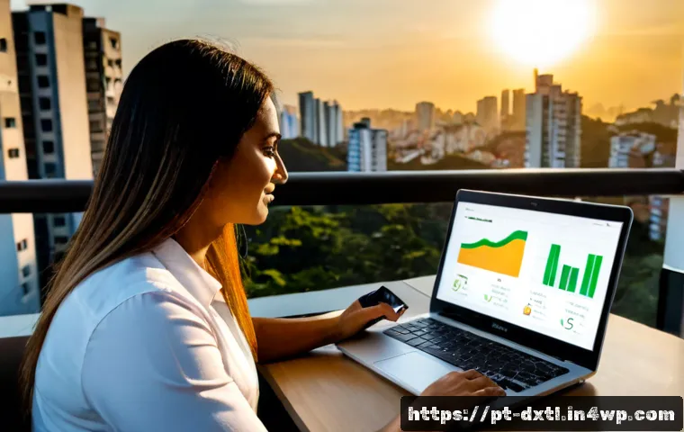 Home 30 디지털 공유경제에서의 성과 측정 방법 - Photorealistic Brazilian sharing-economy entrepreneur reviewing performance metrics on a clean lapto...
